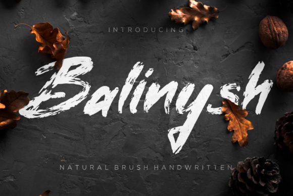 Balinysh: A Bold Handwritten Typeface for Modern Editorial Design