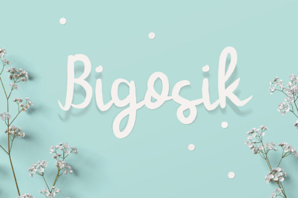 Bigosik: A Handwritten Font for Modern Web Design