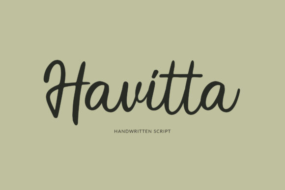 Havitta: A Handwritten Font for Editorial Design