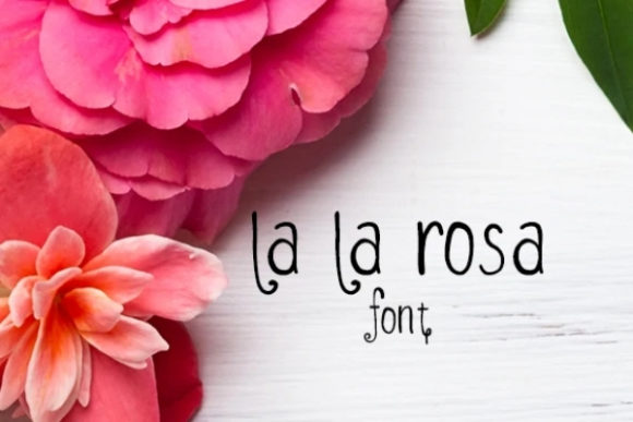 LaLaRosa: A Handwritten Font for Crafters