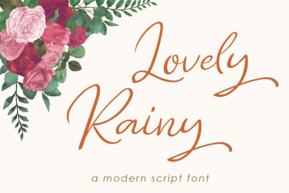 Lovely Rainy Font: Elevate Your Campaign Visuals