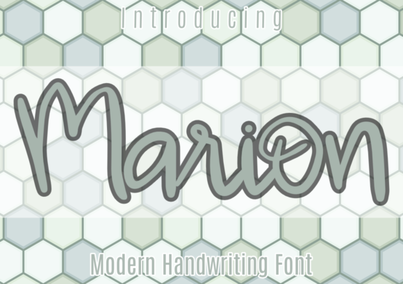 Marion Font: A Casual Handwritten Typeface for Branding