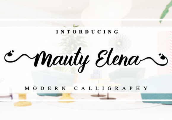 Mauty Elena: A Graceful Script Font for Editorial Design
