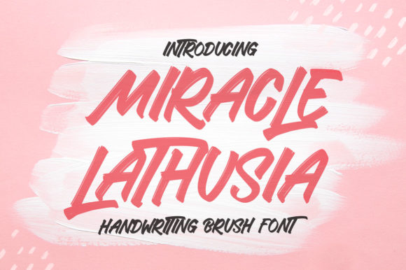 Miracle Lathusia: The Perfect Handwritten Font for Crafters