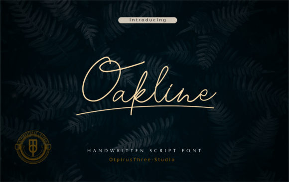 Oakline Font: Elevating Web Design with Handwritten Elegance