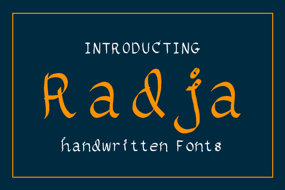 Radja: A Handwritten Font for Editorial Charm