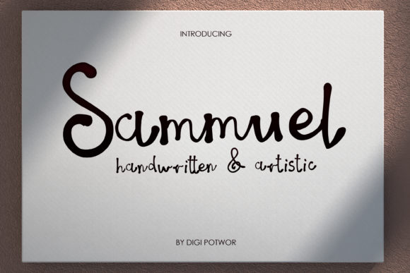 Sammuel: A Handwritten Font for Editorial Design