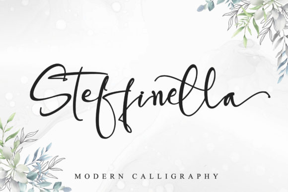 Steffinella Font: A Gentle Script for Editorial Design